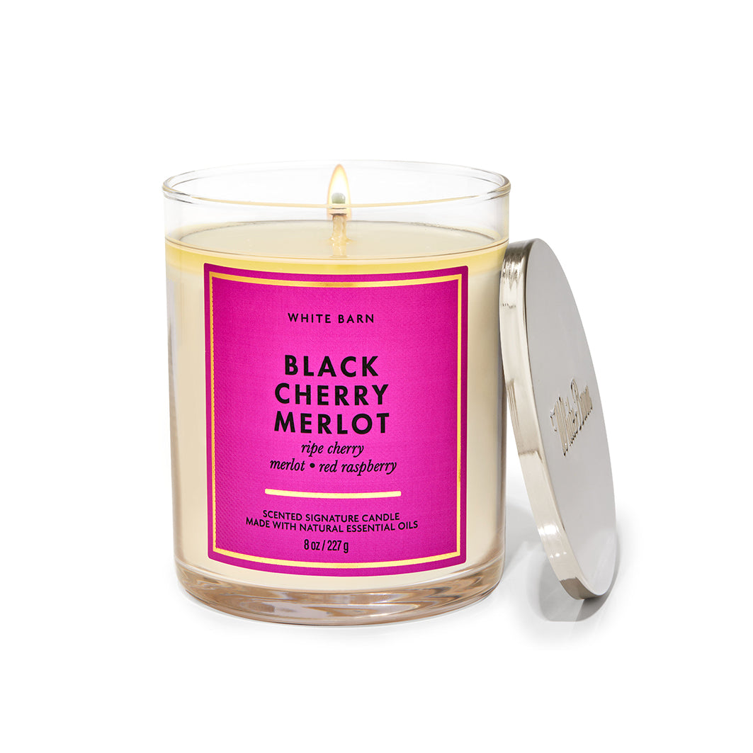 Black Cherry Merlot Single Wick Candle
