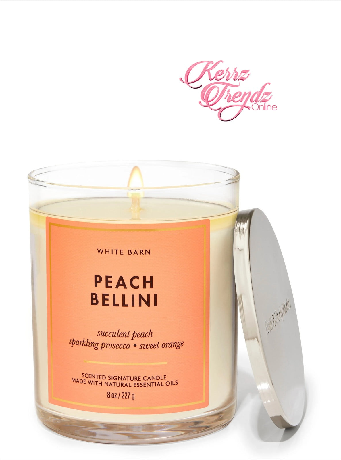 Peach Bellini Single Wick Candle