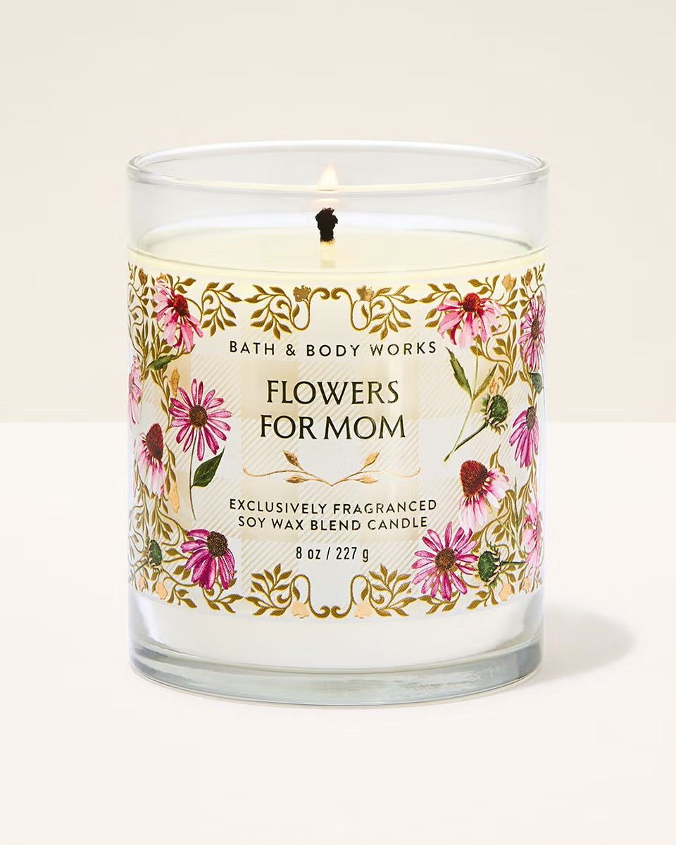 Flowers For Mom Single Wick