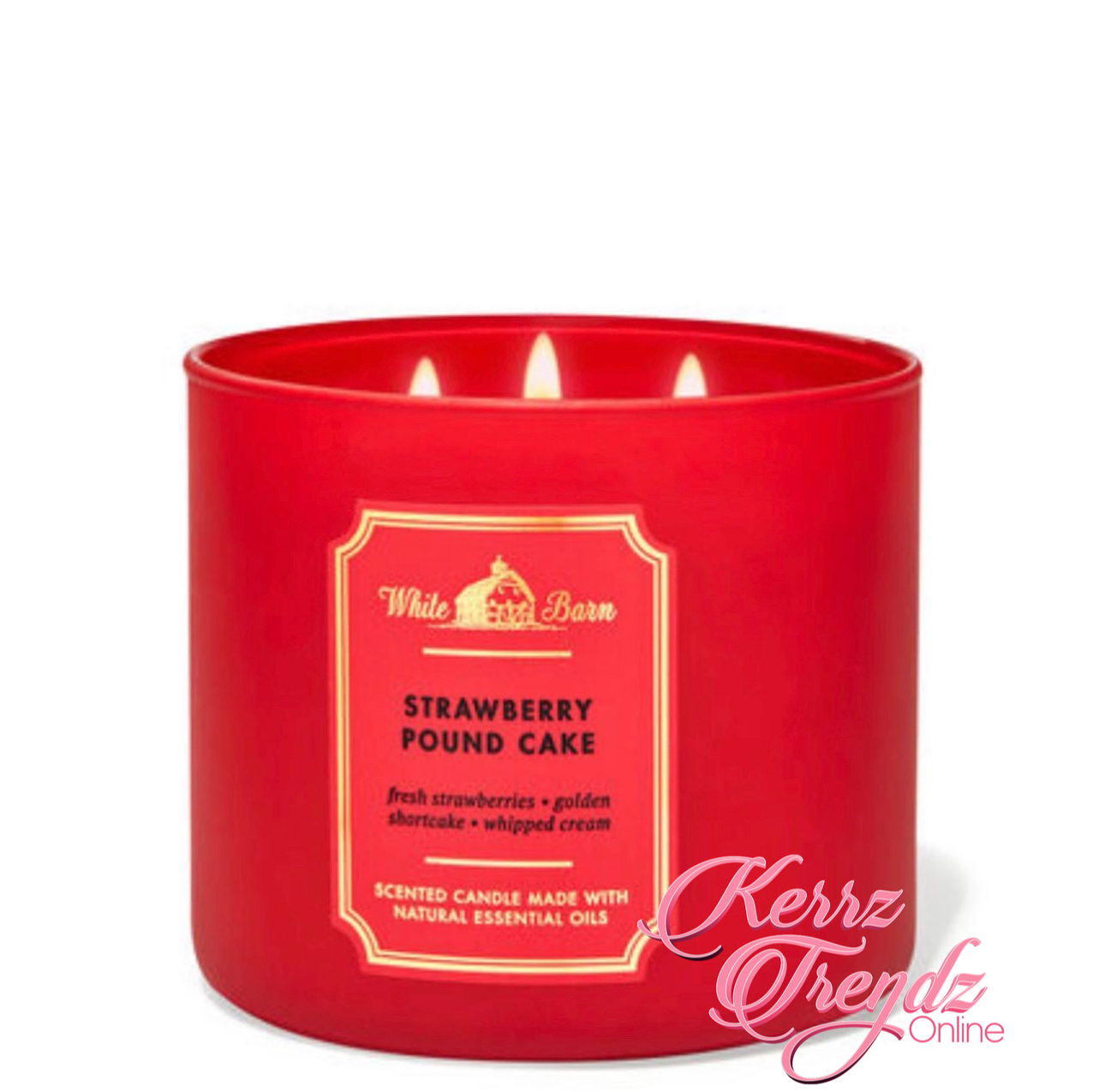 Strawberry Pound Cake 3-Wick Candle