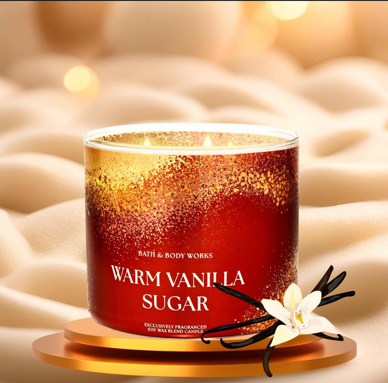 Warm Vanilla Sugar 3-Wick Candle