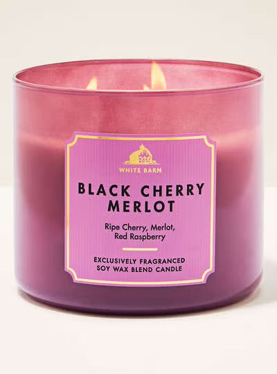Black Cherry Merlot 3-Wick Candle
