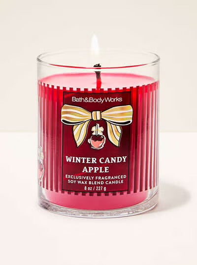 Winter Candle Apple Single Wick Candle