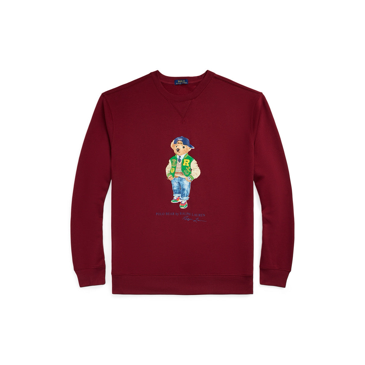 Crimson Red Polo Sweatshirt