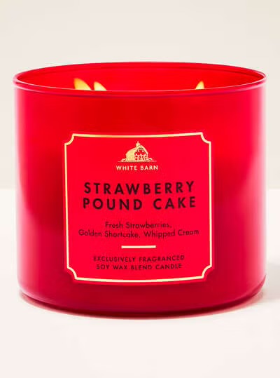 Strawberry Pound Cake 3-Wick Candle