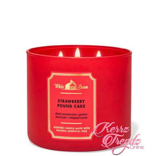 Strawberry Pound Cake 3-Wick Candle